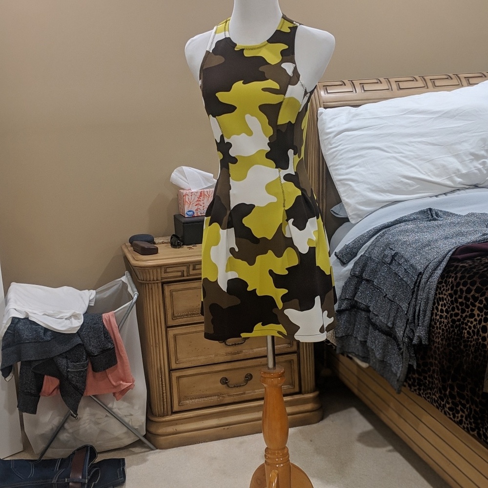Camo scuba dress